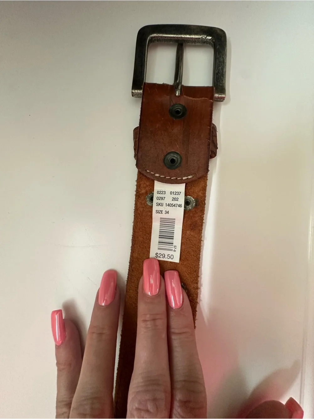 American Eagle Outfitters Suede Brown Stud Belt